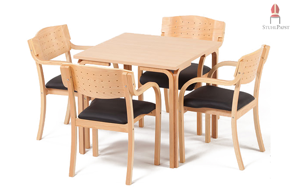 Qualitätsmassivholz Massivholz rechteckig Objekttisch Comfort Holz Objekt Tische mit massiver Tischplatte