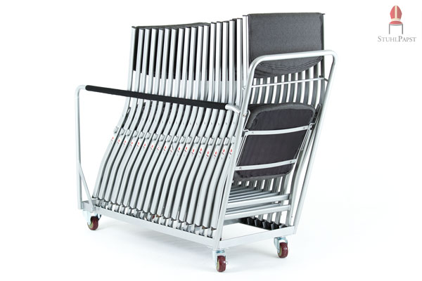 Metall Polster Klappstühle mit Stuhlverbinder Flexi gepolsterte Klappstühle mit Reihenverbinder für Stühle