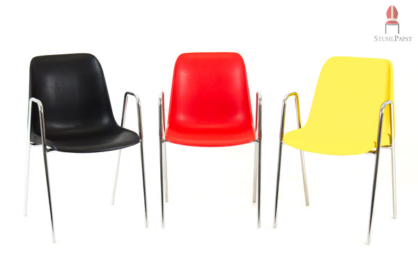 Kunststoffschalen Stuhl mit Armlehnen Milano AL günstiger Kunststoffschalenstuhl mit Armlehnen