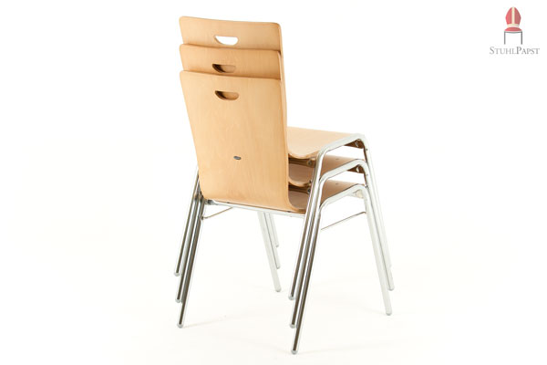 Günstige stapelbare Schalen Holzstühle Niveau stapelbare Holzschalenstühle preisgünstig und gut