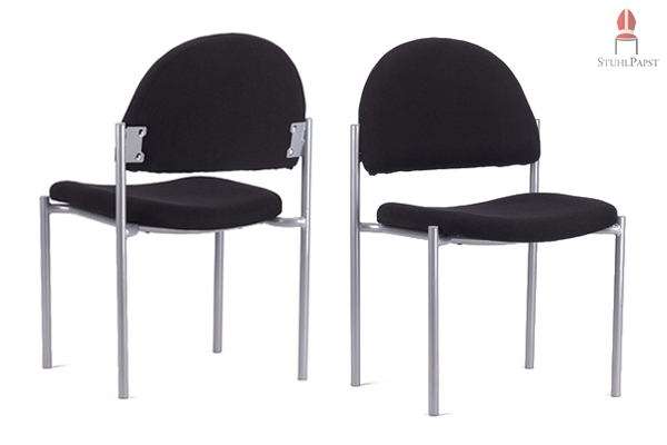 Stapelstuhl einfach preiswert gut Modell Student einfacher preiswerter Polsterstuhl stapelbar Objektstoff robust stabil massiv