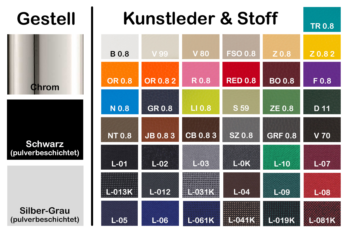 Gepolsterte Stapelstühle Sta.ndart - Stuhlgrosshandel.de